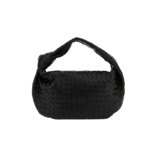 Bottega Veneta Jodie Lambskin One Shoulder Bag Medium Women's Black