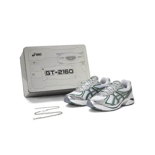 Asics GT 2160 Low Топ Тренировочные Беговые Кроссовки Унисекс Белый Серебряный Зеленый