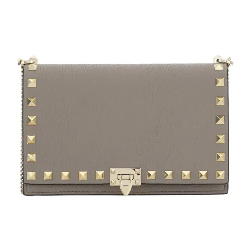 Valentino Rockstud Телячья кожа Сумка через плечо Сумка на плечо Женская Серый