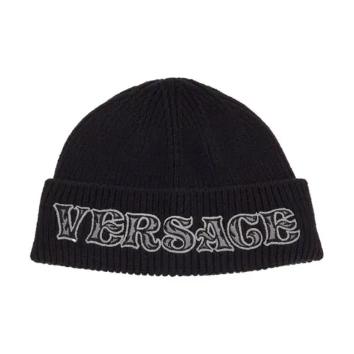 VERSACE Шерсть Бини Мужской Черный