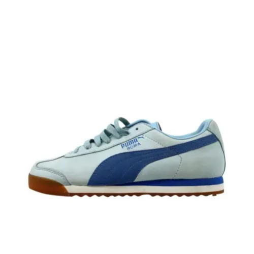 PUMA Roma Нубук EXT Устойчивый к истиранию Низкий Топ Повседневная обувь Женская Синяя