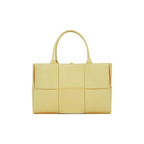 Bottega Veneta Arco Lambskin Tote Bag Shopping Bag Regular Women's Light Yellow