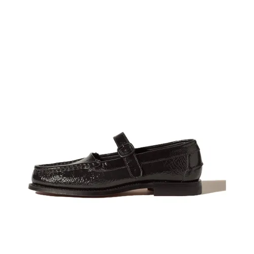 HEREU Blanquer Mary Jane Shoes Black Women's