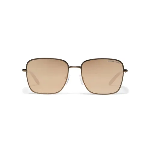 MICHAEL KORS Металл Квадрат Солнцезащитные очки Унисекс Коричневый
