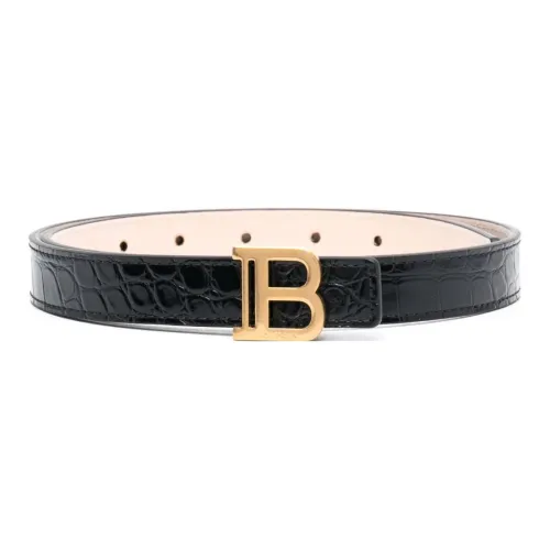 BALMAIN Кожаные ремни, черные, женские