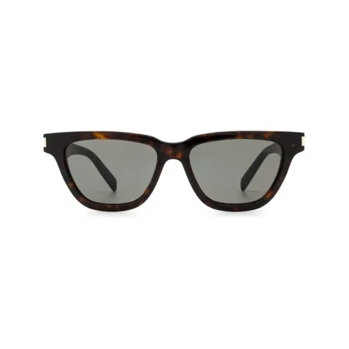 SAINT LAURENT Ацетат Нерегулярная форма Солнцезащитные очки Женские Черепаховый