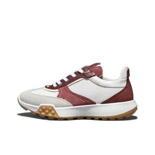 Ecco Низкий Топ Повседневная Обувь Женская Кирпично-Красная