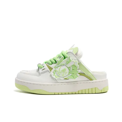 MR.PESIN Evil Rabbit Collection Slip Resistant Abrasion Resistant Дышащий Низкий Топ Скейтборд Кроссовки Унисекс Белый