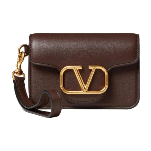 Valentino Locò Телячья кожа Клатч Мини Мужской Коричневый