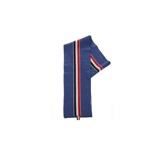 THOM BROWNE Шарфы из шерсти Wool Knit Синий Унисекс