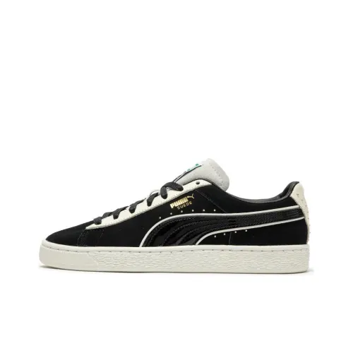 PUMA Suede Series Скейтборд Кроссовки Низкие Черные Белые Унисекс