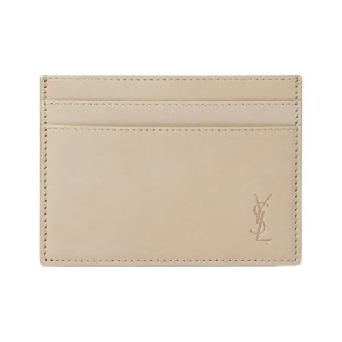 SAINT LAURENT CASSANDRA Гладкий GRAIN LEATHER Держатель для карт кошелек Мужской Bay