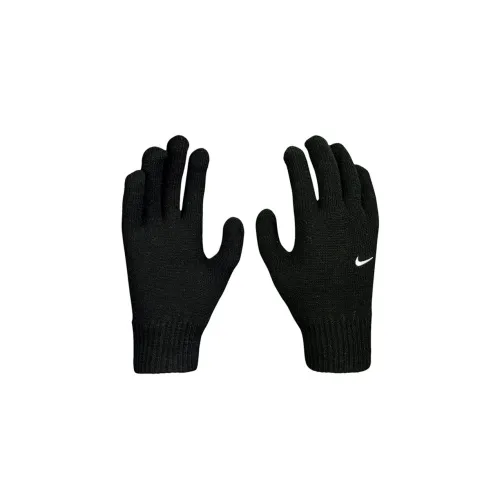 NIKE Вязаные перчатки, черные, унисекс