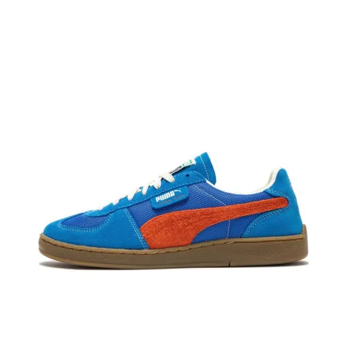 PUMA Superteam Handy Low Скейтборд Кроссовки Унисекс Синие Оранжевые