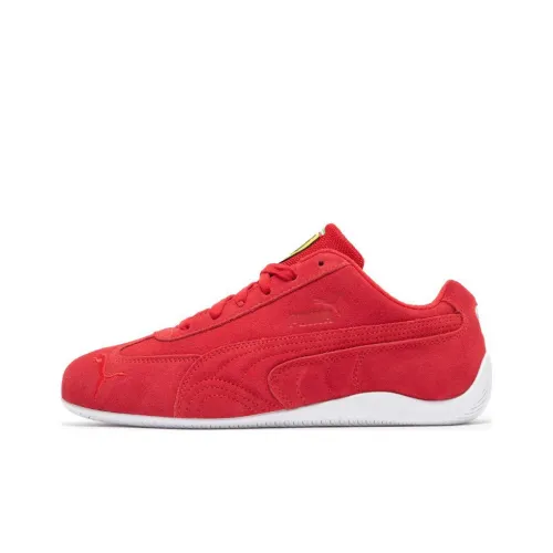 PUMA Speedcat Collection FERRARI Устойчивый к истиранию низкий топ повседневный унисекс красный белый