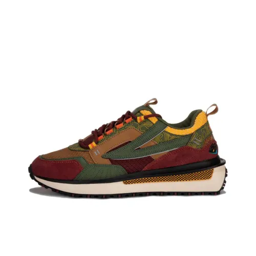 FILA Renno Odv Low Топ Повседневная обувь Мужская Красная Зеленая