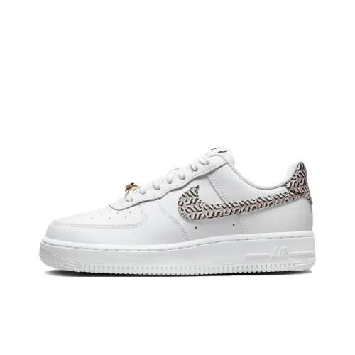 Nike Air Force 1 Low Топ Скейтборд Кроссовки Женские Белые Коричневые