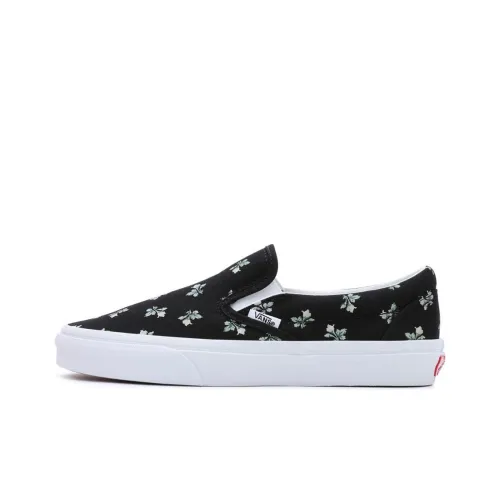Vans Slip On Series Классические низкие кроссовки для скейтбординга унисекс черные белые