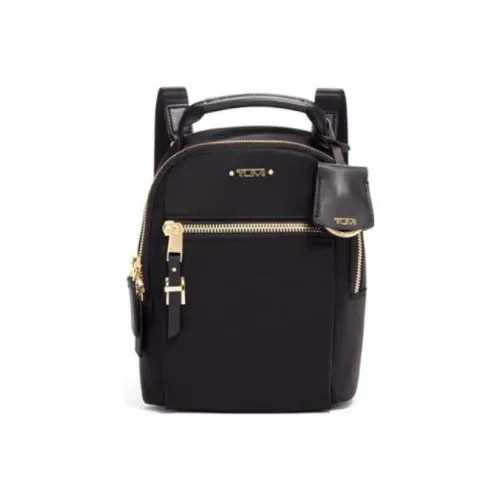 TUMI Voyageur Кожаная отделка с нейлоновым рюкзаком мини женский черный