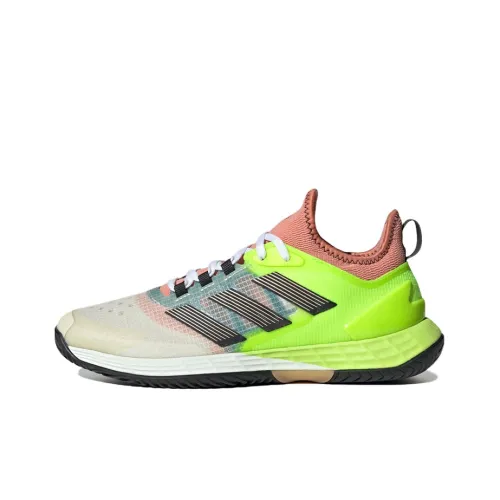 Adidas Adizero Ubersonic 4 .1 Противоскользящие Низкие Кроссовки для Тениса Мужские Желто-Розовые