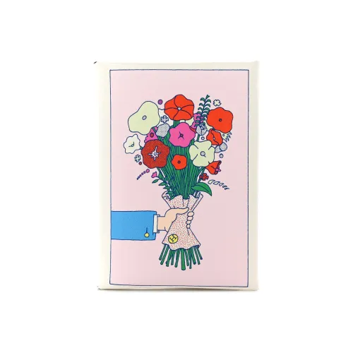 HERMES Calvi Swift Телячья кожа Держатель для карт Женская Белый Многоцветный Пэчворк