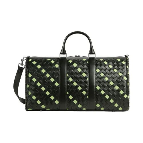 Bottega Veneta Сумка через плечо из телячьей кожи сумка среднего размера мужская темно-зеленая Fennel