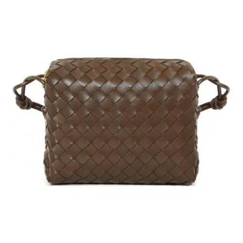 Bottega Veneta Loop кожа Camera сумка для хранения ручная сумка на плечо женская коричневый