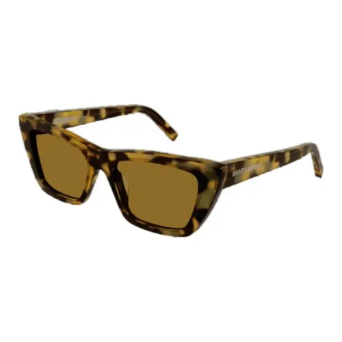 SAINT LAURENT Ацетат Нерегулярная форма Солнцезащитные очки Унисекс Желтый