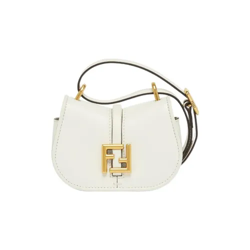 FENDI Телячья кожа Сумка через плечо Экстра мини Женская Белая