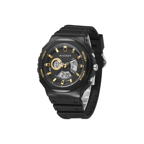Disney Mickey Series Электронный Механизм TPU Ремешок Часы Унисекс Черный Циферблат