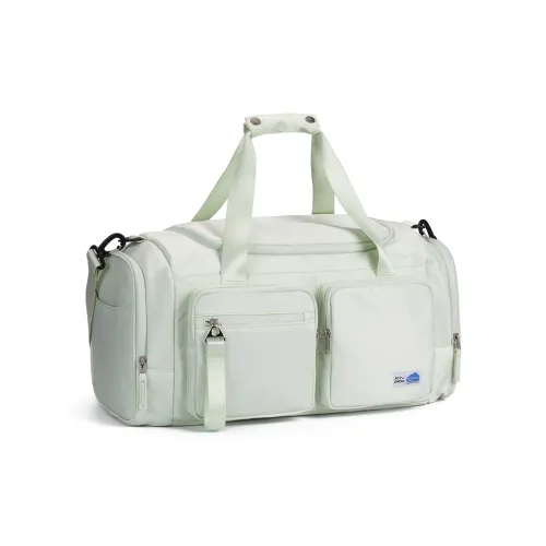 COWBONE Нейлоновая спортивная сумка большая унисекс растение травяной зеленый бежевый