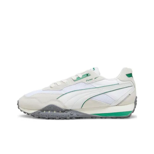 PUMA Blktop Rider POP Устойчивый к истиранию Низкий Топ Повседневная Обувь Унисекс Белый Зеленый