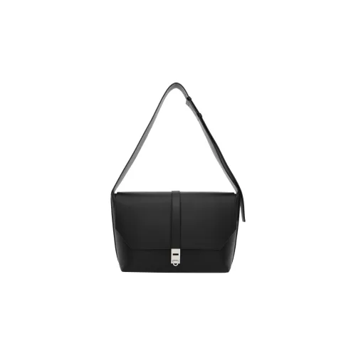 Ferragamo Гладкая коровья кожа Сумка-сэтчер Сумка Сумка через плечо Мужская Черная