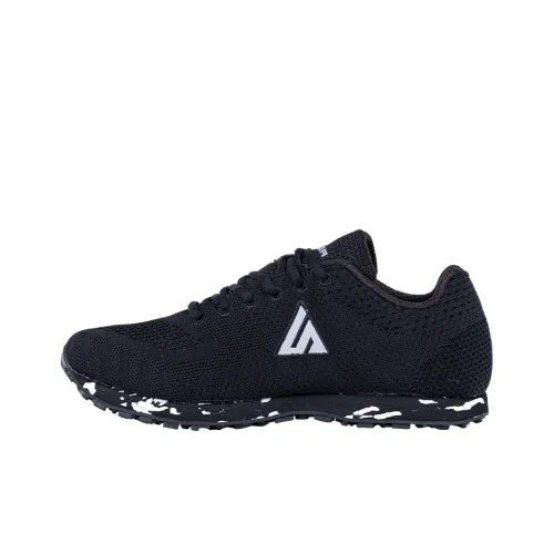 SANJEG Slip-resistant Abrasion-resistant Breathable Low-Top Running Shoes Unisex Black SANJEG Противоскользящие Износостойкие Дышащие Низкие Кроссовки для Бега Унисекс Черные