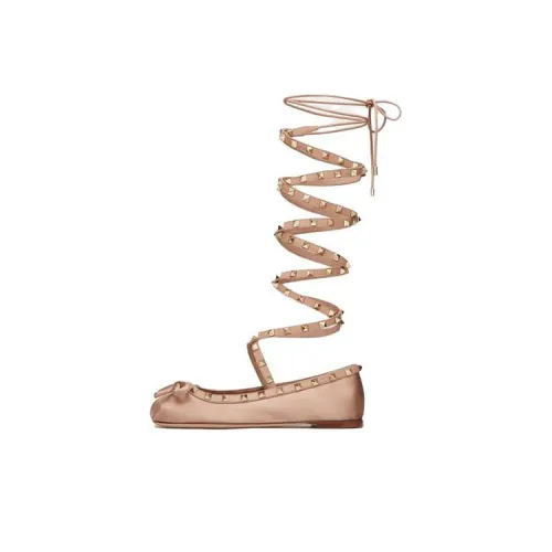 Valentino Rockstud One Ремень Сандалии Женские Розовый