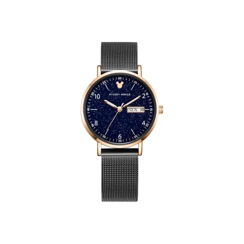 Disney Mickey Series Кварцевый механизм Часы Женские Белый циферблат