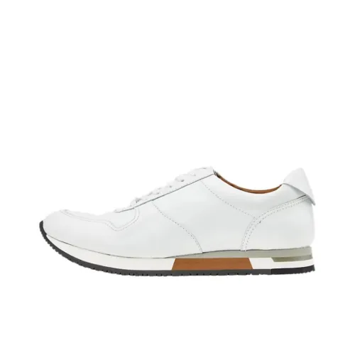 Asics Runwalk Low Топ Беговые кроссовки Мужские Белый-коричневый