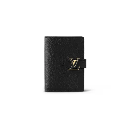 LOUIS VUITTON Taurillon Кожа Кошелек Женские Черный