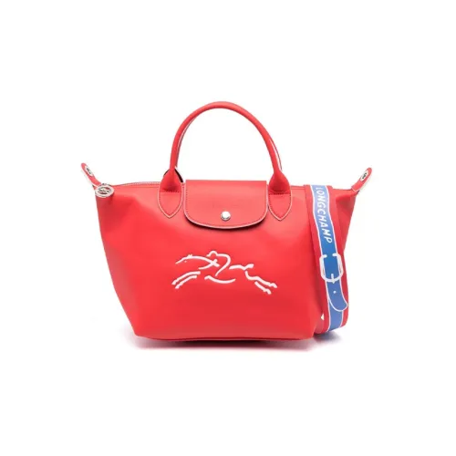 LONGCHAMP Le Pliage Xtra Кожа Пельменная Сумка Портативная Сумка через плечо Маленькая Женская Красная