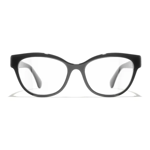 CHANEL Пластиковая оправа Нерегулярной формы Оправа для очков Унисекс Черный
