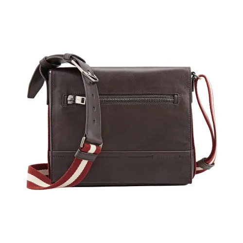 BALLY Кожа Курьерская сумка Сумка через плечо Маленькая Мужская Шоколад