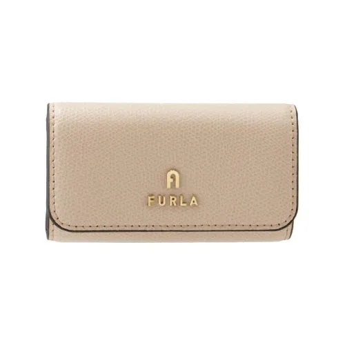 Furla Телячья кожа Кошелек Key Pouch Стандартный Женский Бежевый