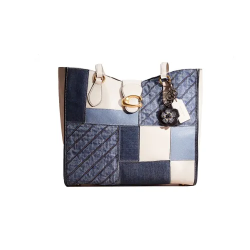 COACH Theo Tote Кожа Тоут Сумка Сумка для покупок Сумка Сумка через плечо Стандартная Женская Многоцветная