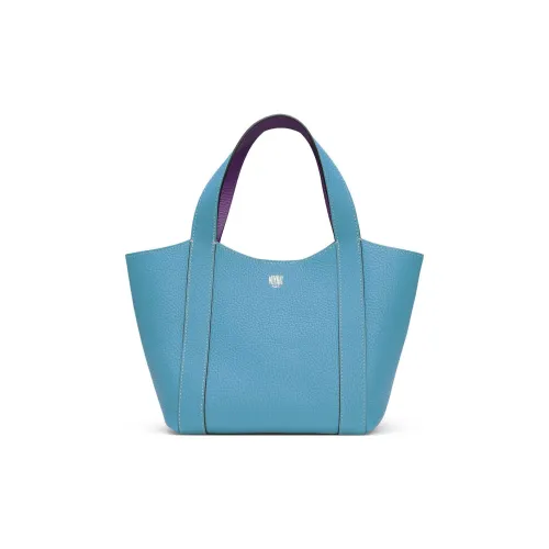 Moynat Сумка из коровьей кожи Маленькая Женская Синяя Фиолетовая