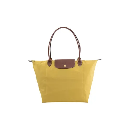 LONGCHAMP Le Pliage Néo Ткань Пельменя Сумка Сумка через плечо Большая Женская Желтая