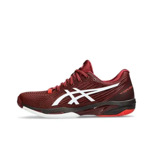 Asics Solution Speed FF 2 Low Топ Кроссовки для тенниса Мужские Красный Черный