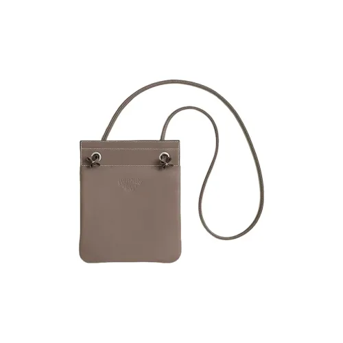 HERMES Aline Milo (фиолетовый) Lambskin Swift Calfskin Сумка через плечо Мини Женская Elephant Gray