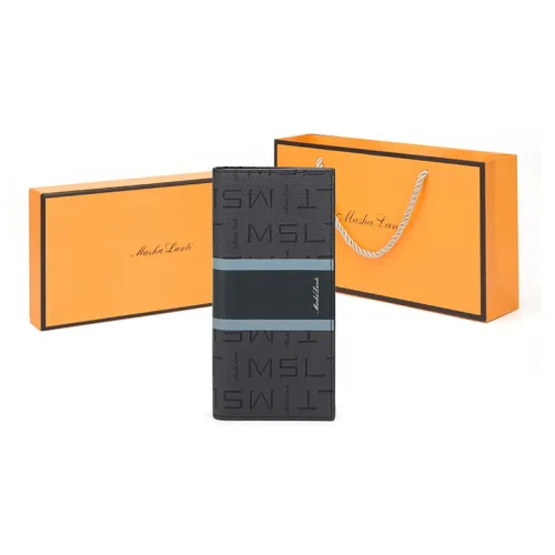 MashaLanti ПВХ клатч кошелек для монет держатель для карт кошелек обычный мужской темно-серый