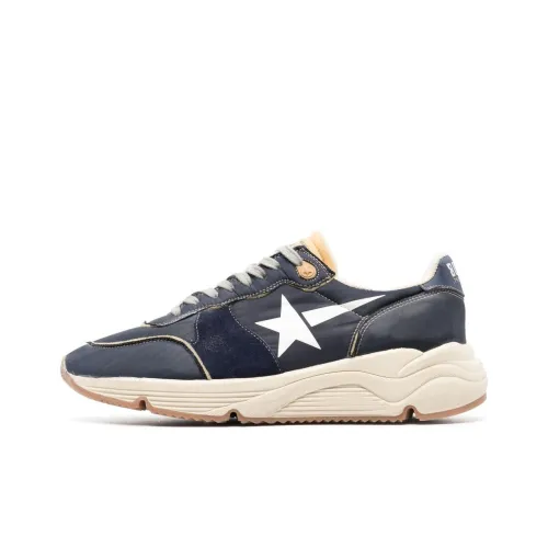 Golden Goose Running Sole Casual Low Top Marine Blue Men's