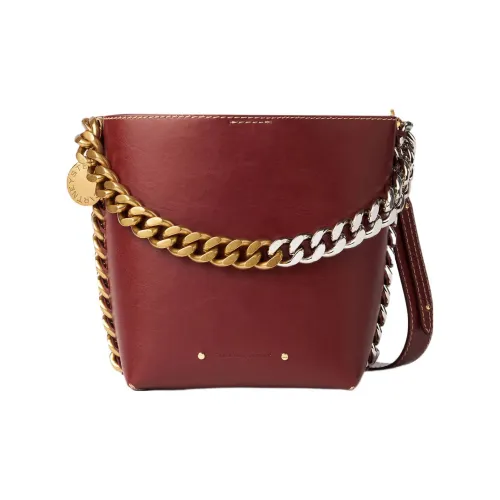 Stella McCartney Frayme Сумка из искусственной кожи в форме ведра сумка сумка через плечо женская вишневый цвет